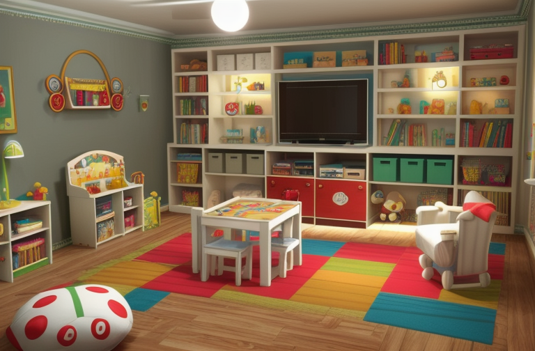sala de juegos para niños, Living Room