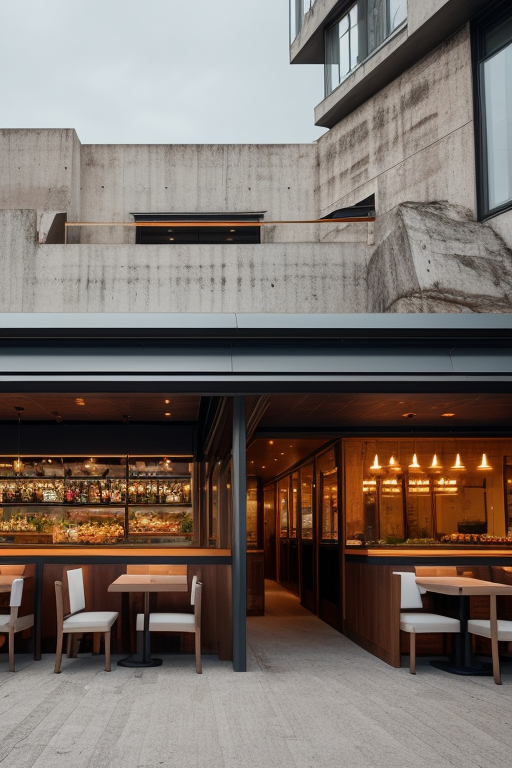 hell, Restaurant, Brutalist Architecture