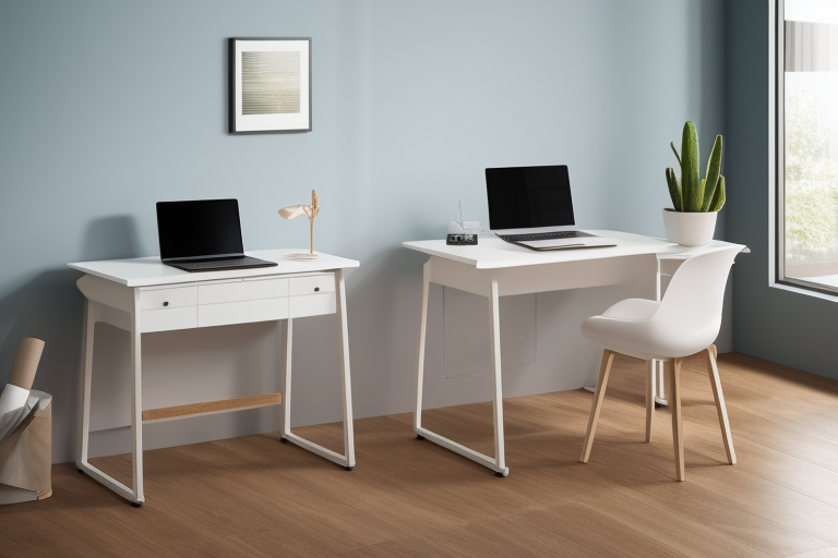 a desk convert to comfortable sofa , Chair, White