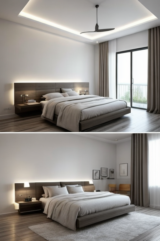 Bedroom, Contemporary design, clean lines, minimalist aesthetic, functionality, open uncluttered spaces, neutral colour palette