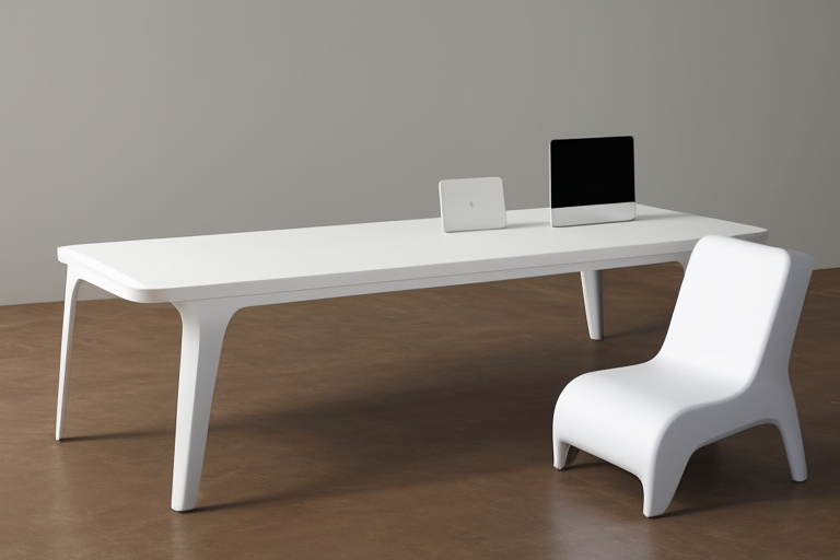 multifunctional table minimalism, Chair, White