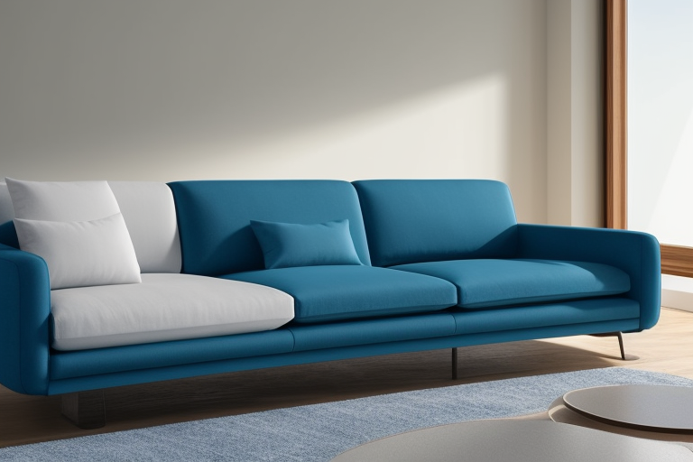 blue ,sofa , comfortable , white, Chair