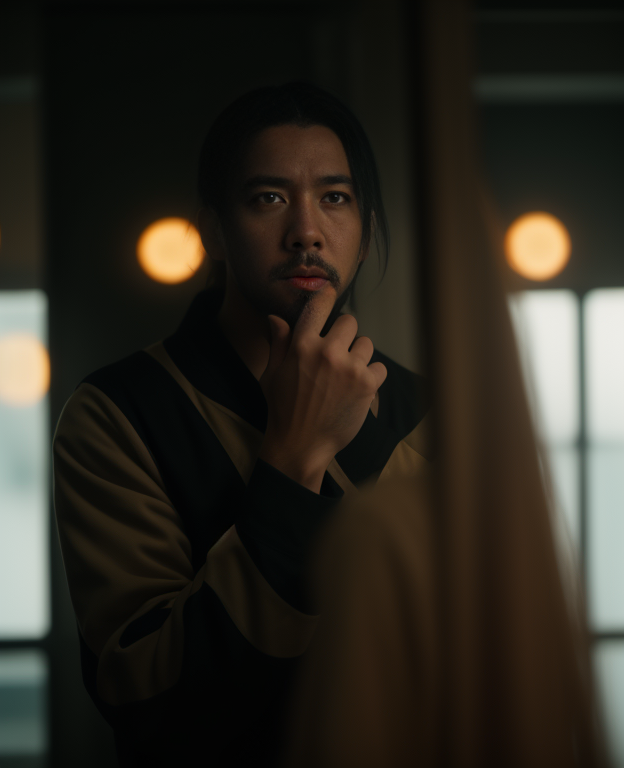 Keanu Reeves as a Naruto character, Wide, Morning