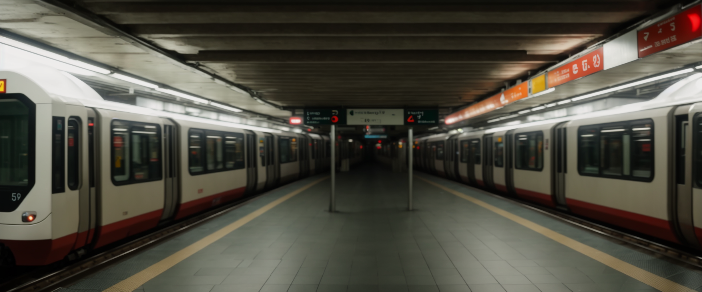New underground metro railway station city centre modern sleek different, Wide, Afternoon