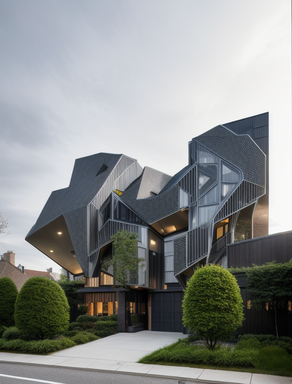 designed by Mies Van der Rohe, Townhouse