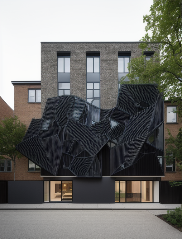 designed by Mies Van der Rohe, Townhouse
