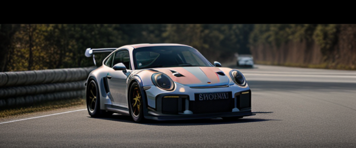 Porsche 911 GT3 RS, front view, Wide, Morning