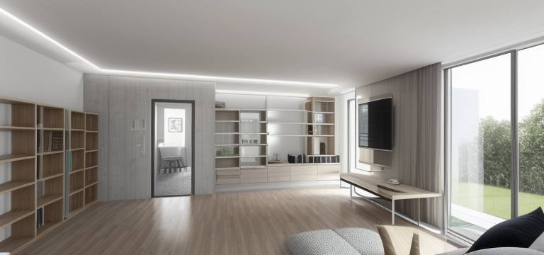 Living Room, Modern design, clean lines, geometric shapes, neutral colour panel, simplicity and functionality, use of glass, steel, concrete, Contemporary design, clean lines, minimalist aesthetic, functionality, open uncluttered spaces, neutral colour palette, Modern design, clean lines, geometric shapes, neutral colour panel, simplicity and functionality, use of glass, steel, concrete