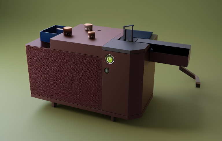 machine, minimalism style, Octane renderer, 8k