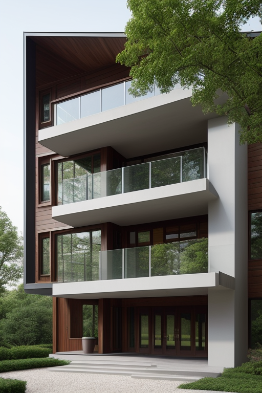 Villa, designed by Louis Kahn, Modern Architecture