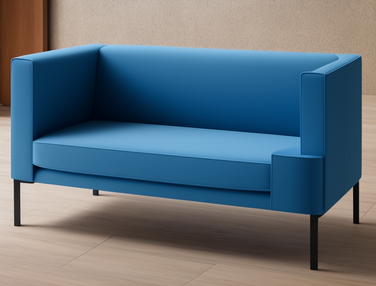 /Imagine: big hall with blu sofa: - - 3:2