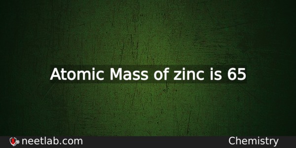 What Is The Atomic Mass Of Zinc