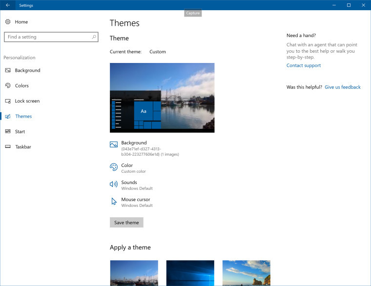 Windows 10 build 15002 Microsoft adds Theme Management and blue light