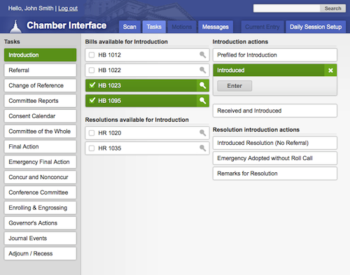 Chamber Interface
