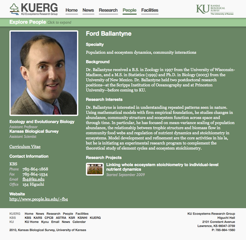 KU Ecosystems Research Group