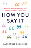 Cover Image: How You Say It