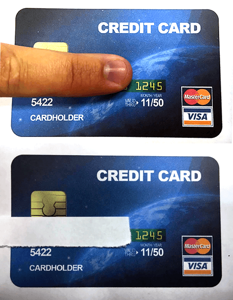 credit card accepted examples