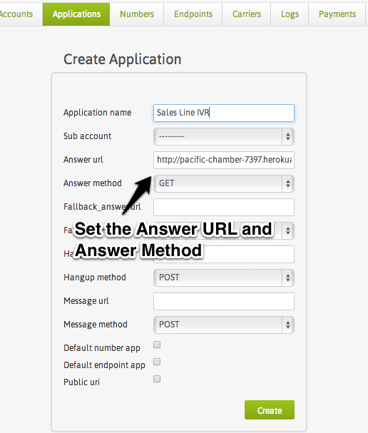 HipChat API Bot - Plivo App