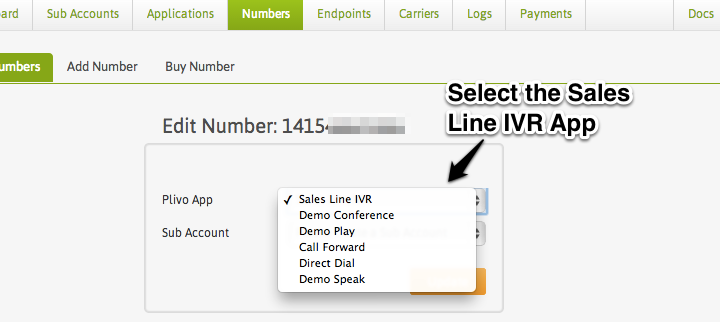 HipChat API Bot - Plivo Number Page