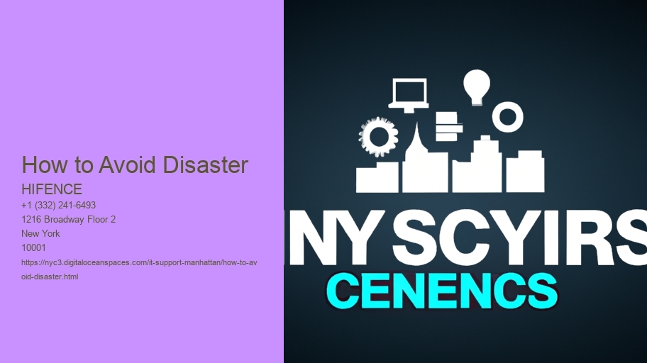 How to Avoid Disaster