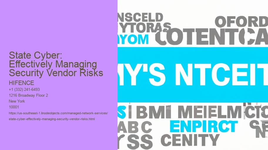State Cyber: Effectively Managing Security Vendor Risks
