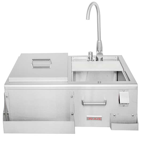 Blaze 30Inch Beverage Center With Sink & Ice Bin Cooler BLZ30CKT