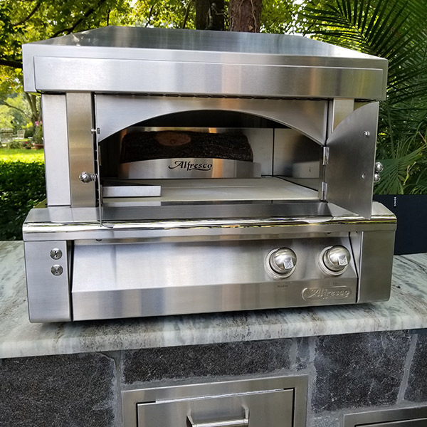 Alfresco 30Inch Countertop Natural Gas Pizza Oven Plus AXEPZANG