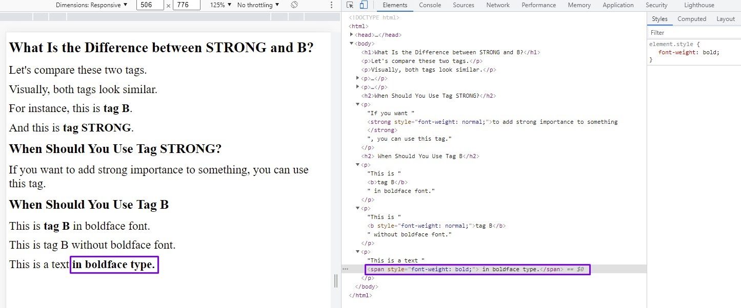 What Is the Difference Between b and strong Your Short Guide