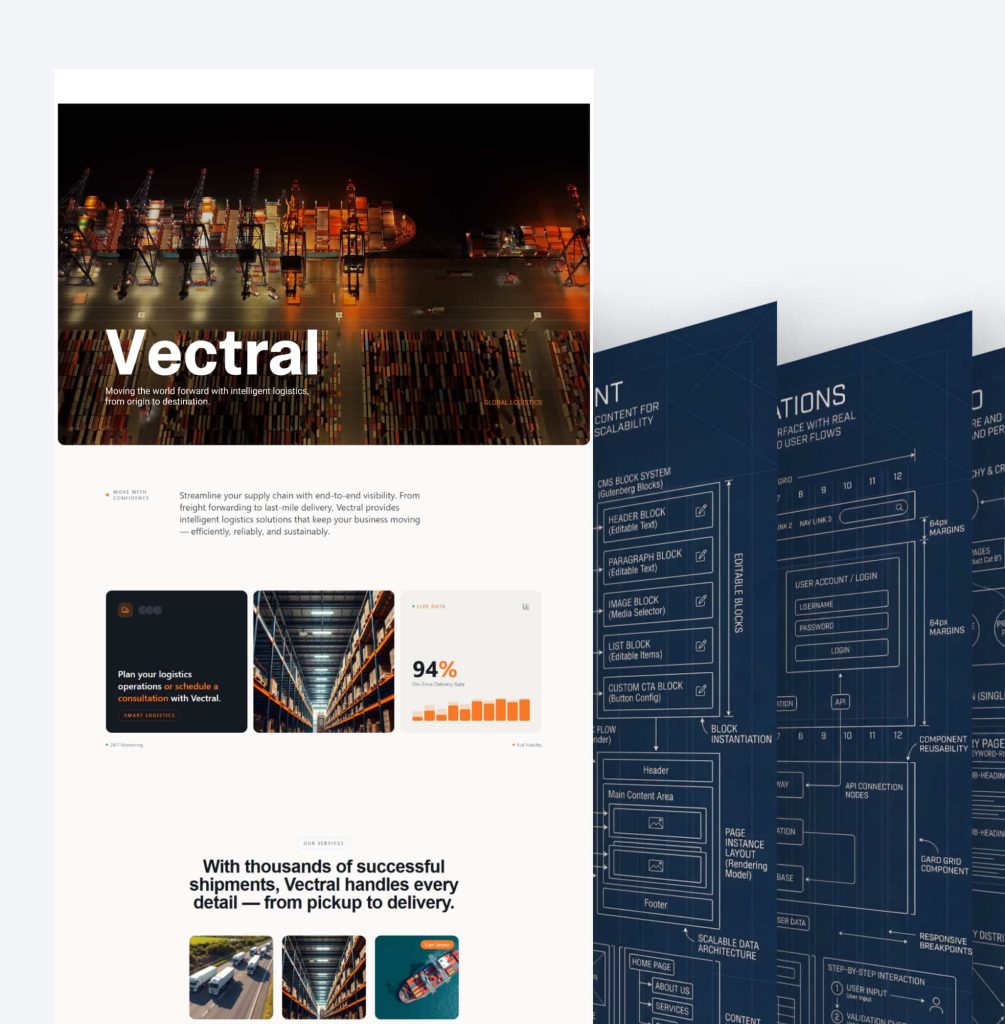 Lovable AI prototype turned into production-ready WordPress site