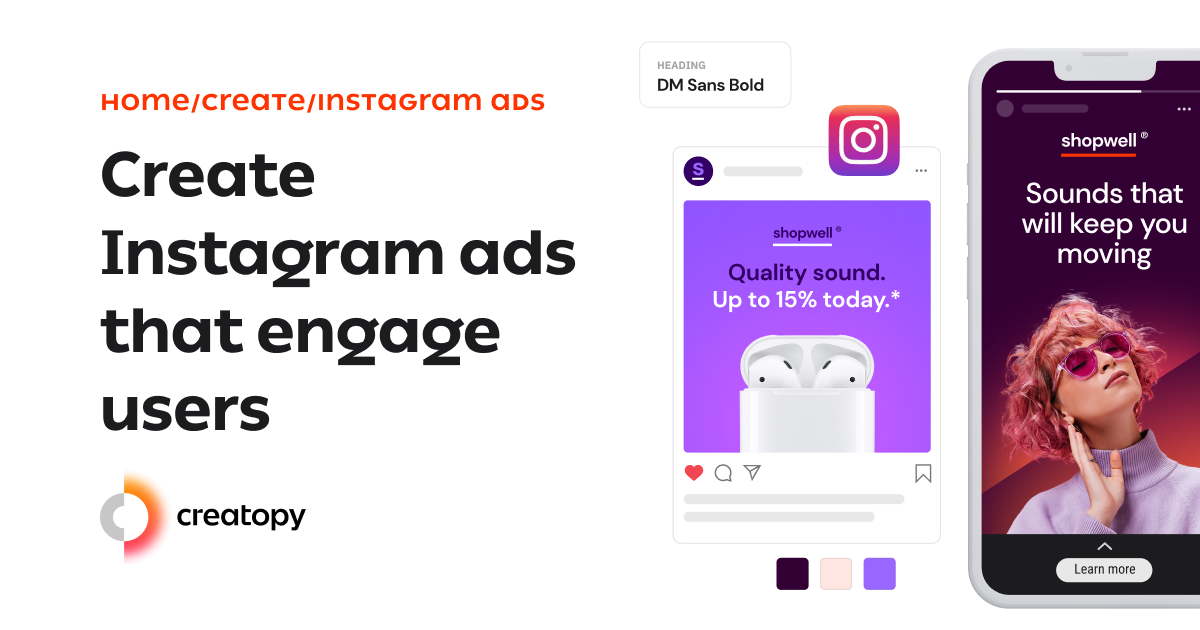 Free Instagram Ad Creator – Design Instagram Ads – Creatopy