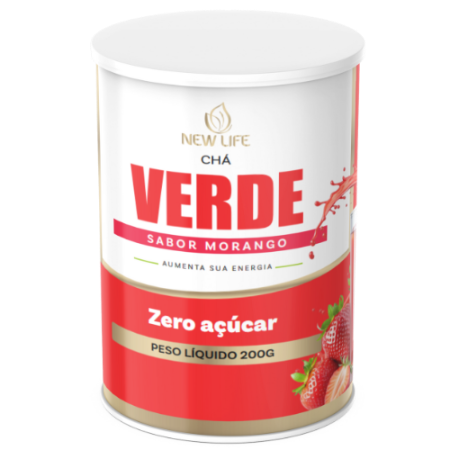 CHÁ VERDE SABOR MORANGO