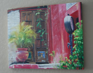 Front Door Oil Portrait