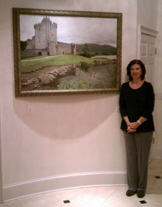 Oil Painting from Photo of Castle Scene
