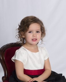 oil painting from photo of a cute little girl