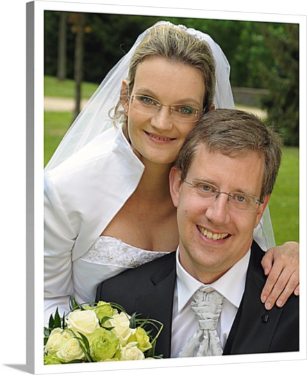 Unser Hochzeitsfoto als Leinwanddruck