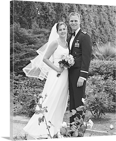 Black and White Wedding Print to Canvas