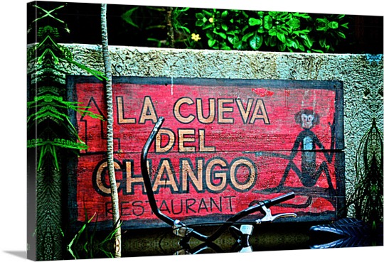 Restaurant Sign Printed on Canvas