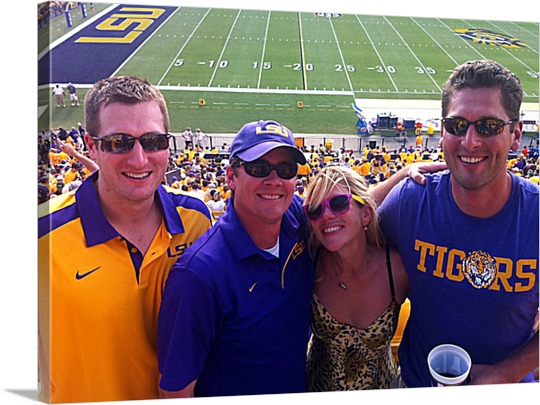 Pop Art from Print of LSU Fan Friends