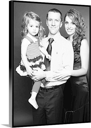 Photo of Family with Toddler on Canvas