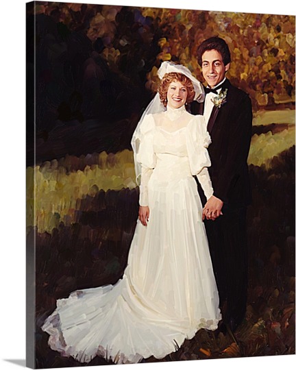 Southern Belle Wedding Pop Art from Photo