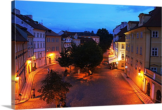 Nighttime City Canvas from Print