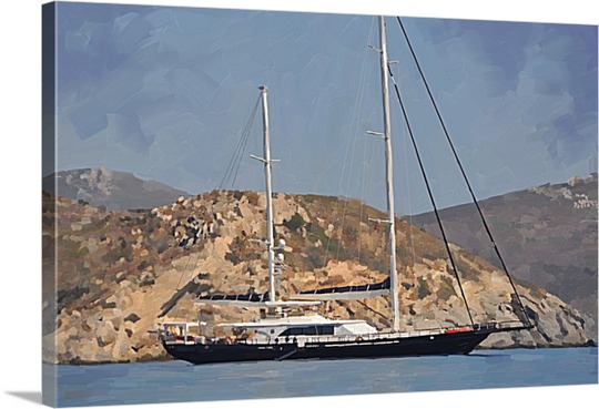 Pop Art of Sailboat from Print