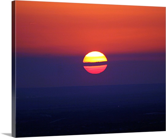 Print on Canvas of Amazing Sunset