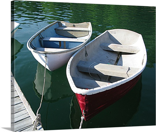 Row Boat Photo on Canvas