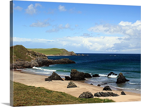 Rocky Beach Picture on Canvas