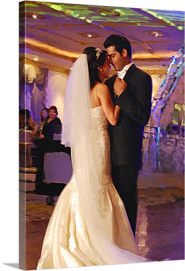 First Wedding Dance Photo on Pop Art