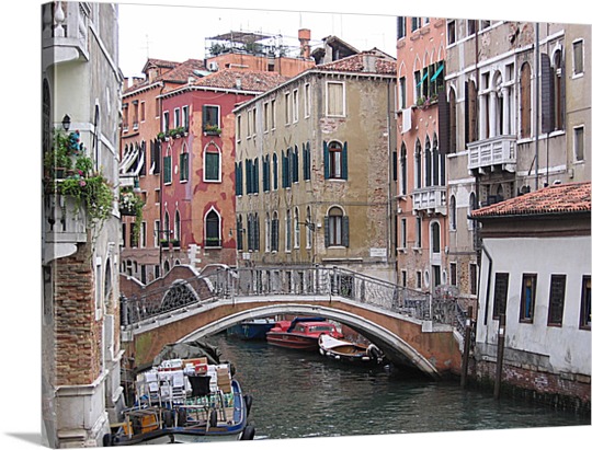 Photo to Canvas of Venice Canals