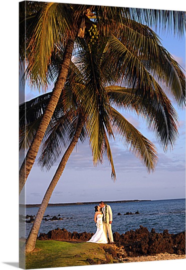 Photo to Canvas of Beach Wedding