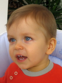 Gemälde eines kleinen Jungen