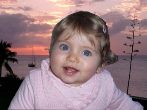 foto de un niño como retrato al óleo